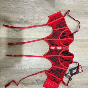 Diesel Scarlet and Ebony Lingerie Set